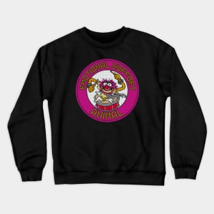 POXELART - ANimals Muppets Support Animal Crewneck Sweatshirt